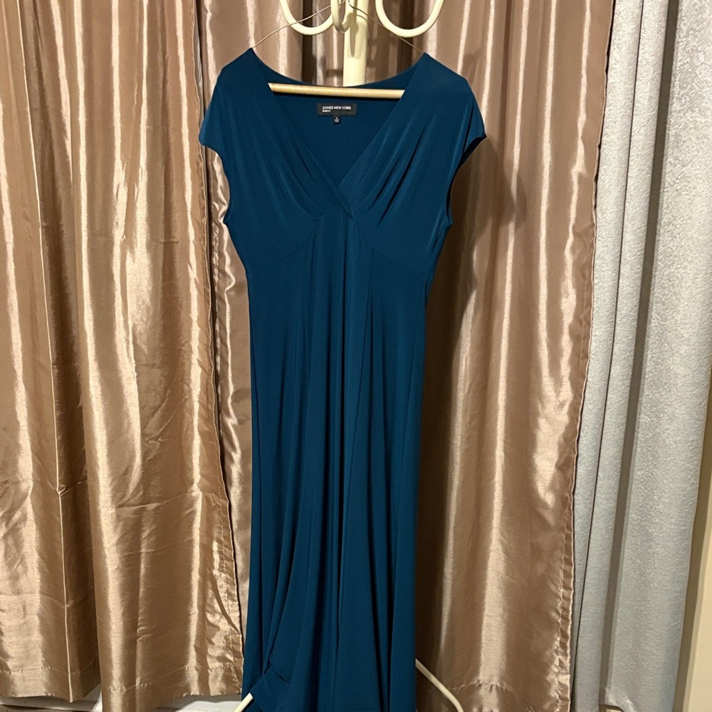 Jones New York Teal Maxi Dress